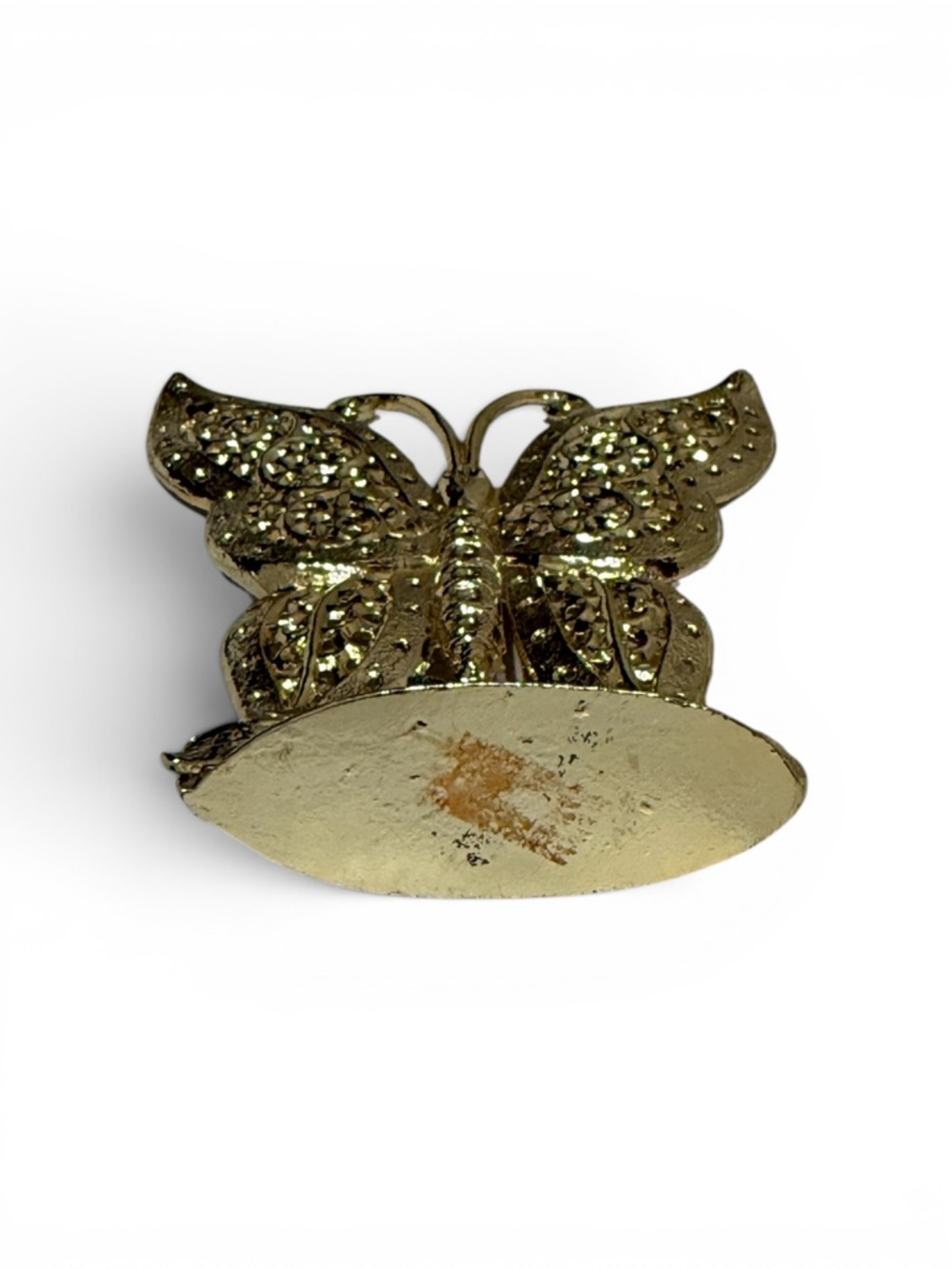 Vintage Gold Butterfly Filigree Earring Holder - Picture 9 of 11